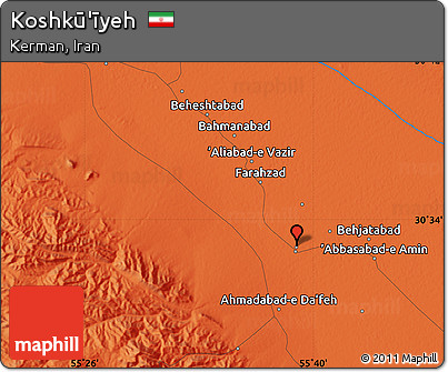Political Map of Koshkū'īyeh