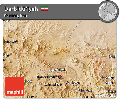 Satellite Map of Darbīdū'īyeh