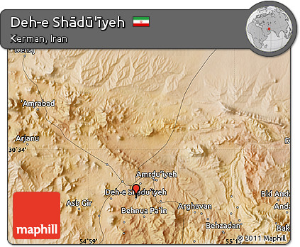 Satellite Map of Deh-e Shādū'īyeh