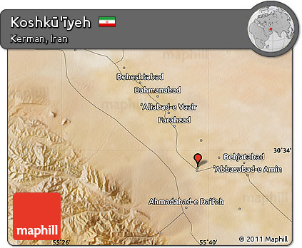 Satellite Map of Koshkū'īyeh