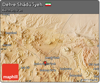 Satellite Map of Deh-e Shādū'īyeh