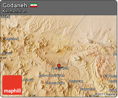 Satellite Map of Godaneh