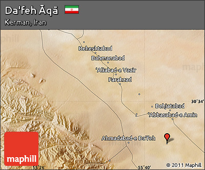Satellite Map of Da'feh Āqā