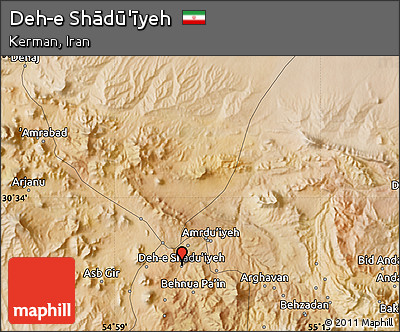 Satellite Map of Deh-e Shādū'īyeh