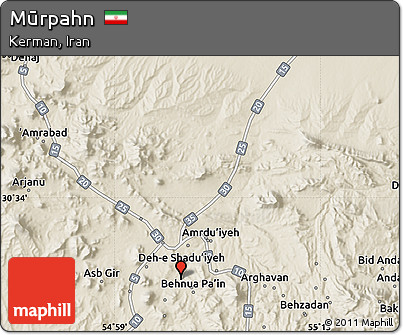 Shaded Relief Map of Mūrpahn