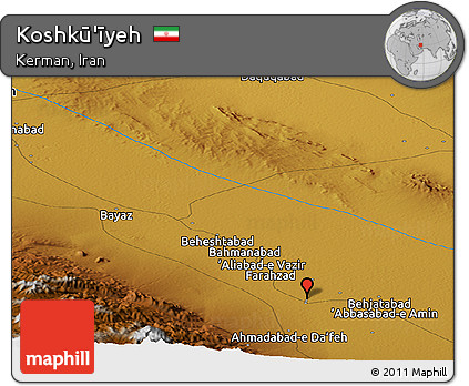 Physical Panoramic Map of Koshkū'īyeh