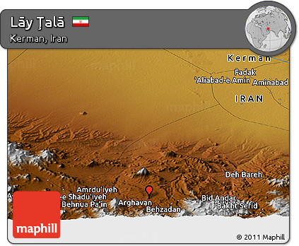 Physical Panoramic Map of Lāy Ţalā