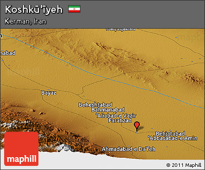 Physical Panoramic Map of Koshkū'īyeh
