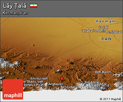 Physical Panoramic Map of Lāy Ţalā