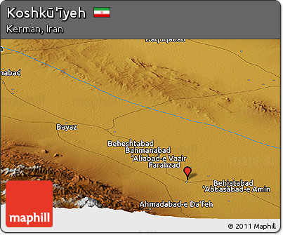 Physical Panoramic Map of Koshkū'īyeh