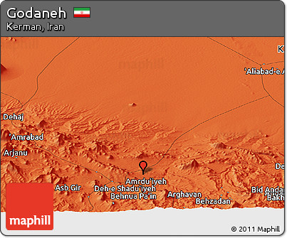 Political Panoramic Map of Godaneh