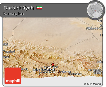 Satellite Panoramic Map of Darbīdū'īyeh