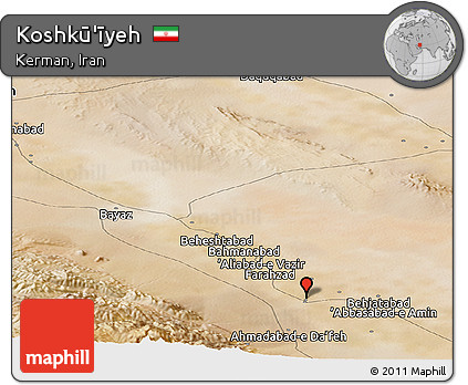 Satellite Panoramic Map of Koshkū'īyeh
