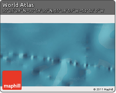 Satellite 3D Map of the Area around 30° 42' 29" N, 55° 10' 29" W