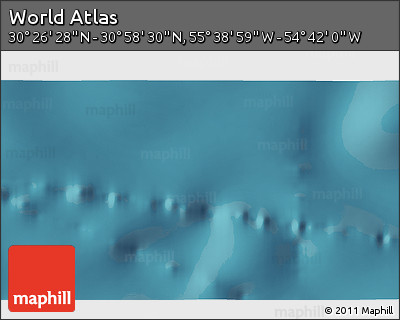 Satellite 3D Map of the Area around 30° 42' 29" N, 55° 10' 29" W