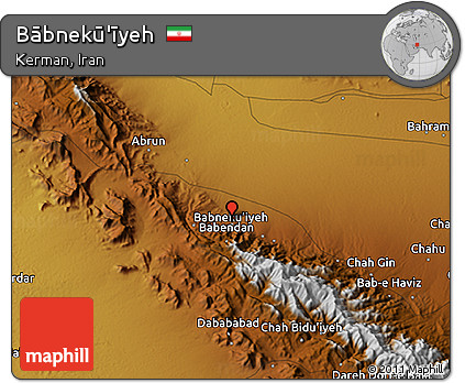 Physical 3D Map of Bābnekū'īyeh