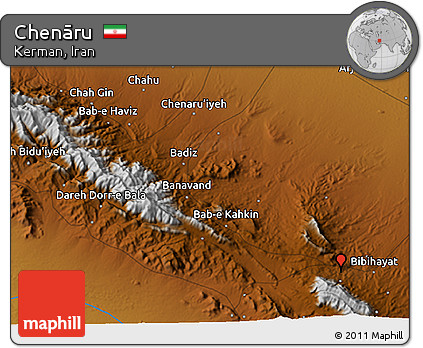 Physical 3D Map of Chenāru