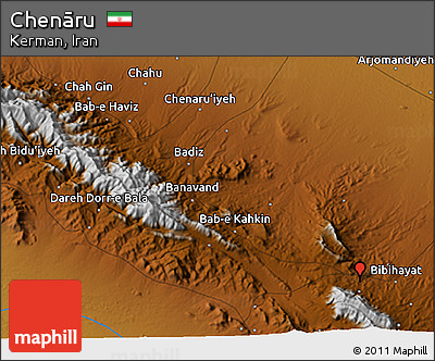 Physical 3D Map of Chenāru