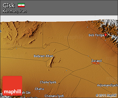 Physical 3D Map of Gīsk