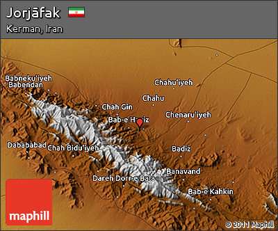 Physical 3D Map of Jorjāfak