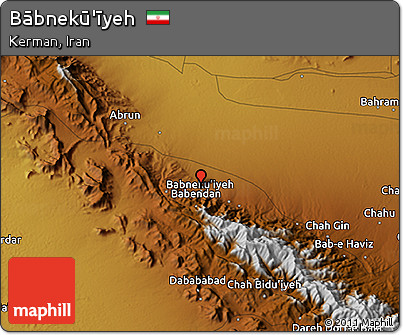 Physical 3D Map of Bābnekū'īyeh