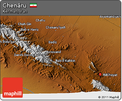 Physical 3D Map of Chenāru