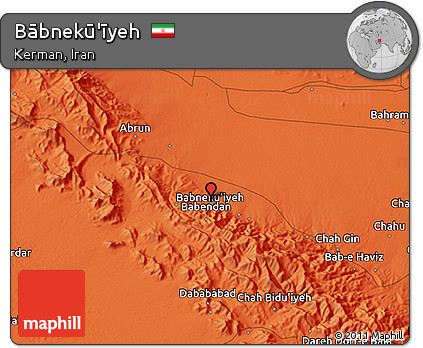 Political 3D Map of Bābnekū'īyeh