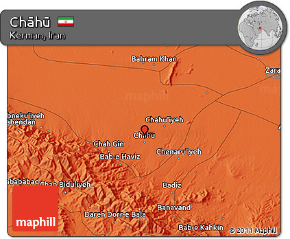 Political 3D Map of Chāhū
