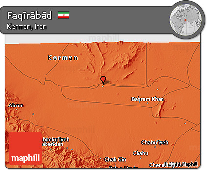Political 3D Map of Faqīrābād