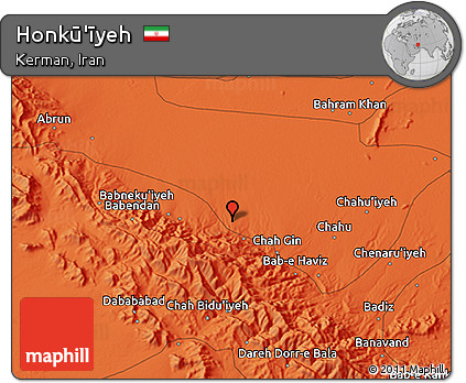 Political 3D Map of Honkū'īyeh