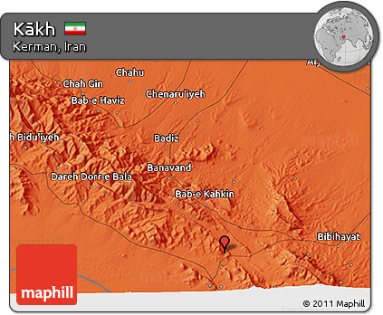 Political 3D Map of Kākh