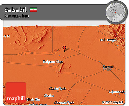 Political 3D Map of Salsabīl