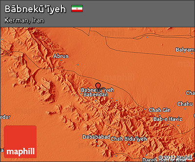 Political 3D Map of Bābnekū'īyeh