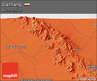 Political 3D Map of Darhang