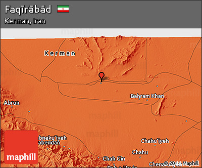 Political 3D Map of Faqīrābād