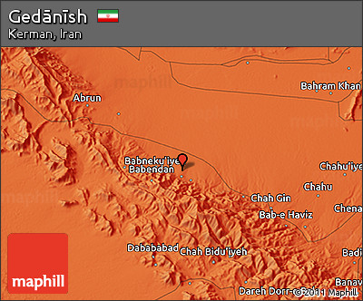 Political 3D Map of Gedānīsh
