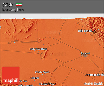 Political 3D Map of Gīsk