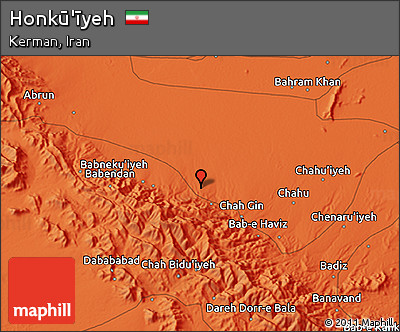 Political 3D Map of Honkū'īyeh