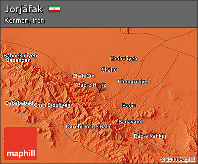 Political 3D Map of Jorjāfak