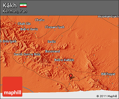 Political 3D Map of Kākh