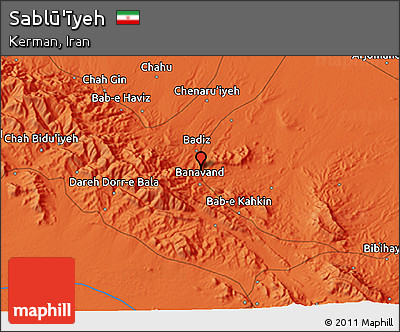 Political 3D Map of Sablū'īyeh