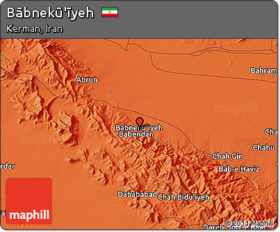 Political 3D Map of Bābnekū'īyeh