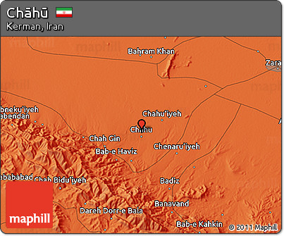 Political 3D Map of Chāhū
