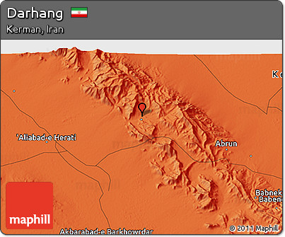 Political 3D Map of Darhang