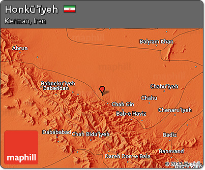 Political 3D Map of Honkū'īyeh