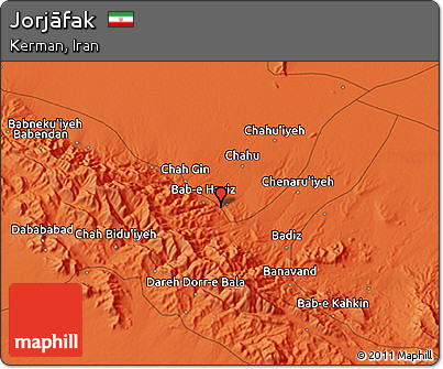 Political 3D Map of Jorjāfak