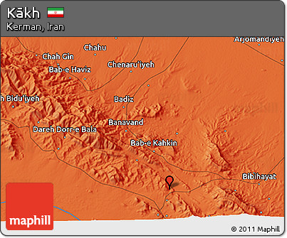 Political 3D Map of Kākh