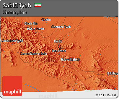 Political 3D Map of Sablū'īyeh