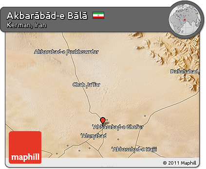 Satellite 3D Map of Akbarābād-e Bālā