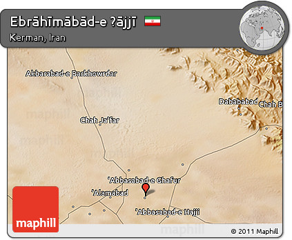Satellite 3D Map of Ebrāhīmābād-e Ḩājjī